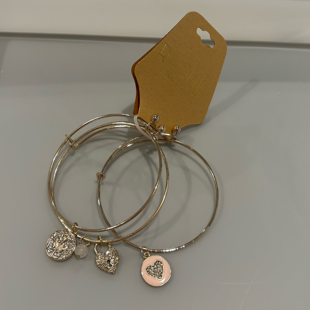 Rachel Roy Bangle Bracelet X3 Set Nwt 16$